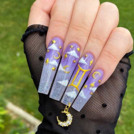 25 Gemini Nails Designs: Unveil Your Cosmic Beauty | Chic & Unique