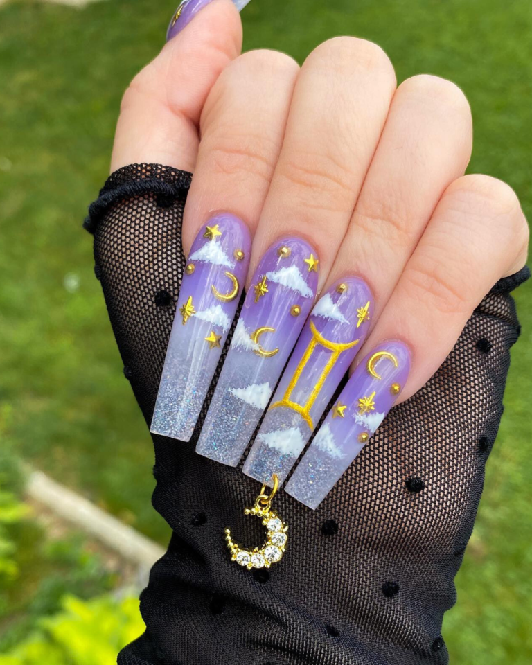 25 Gemini Nails Designs: Unveil Your Cosmic Beauty | Chic & Unique