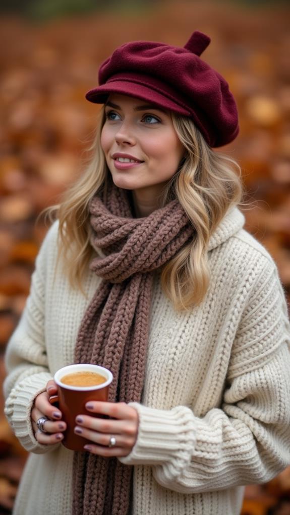 warm stylish knit hat